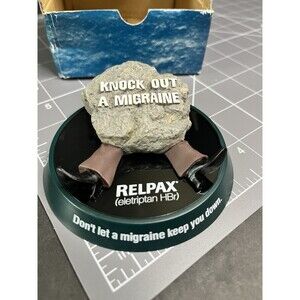 Pfizer RELPAX "Knock Out A Migraine" DRUG REP Paperweight Pharma HEADACHE Toy